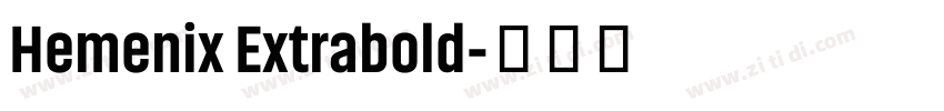Hemenix Extrabold字体转换